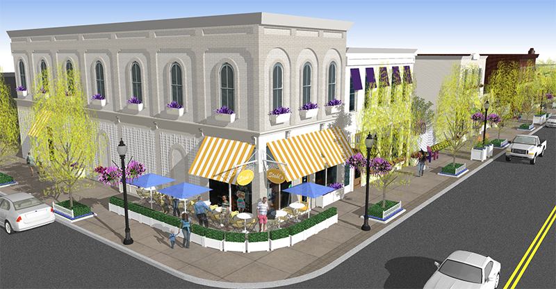 New Baltimore Downtown Streetscape and Facade Improvements, New Baltimore, MI